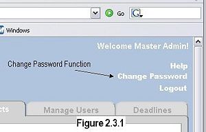 Figure 2.3.1 - Change Password